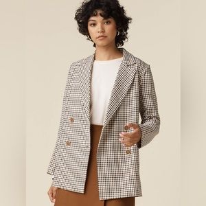 NEW- Vetta Capsule Convertible Plaid Blazer - from blazer to vest in 1 easy zip!